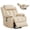Model 5517 - Beige - Single Motor, variant on MEROUS Power Lift Recliner Chair with Heating and Massage, Electric Lift Assist Recliner for Elderly, Breathable Leather Reclining Sofa, Gray