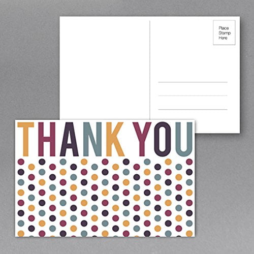 25 "Thank You" Postcards/Note Cards size 5 x 7 This is not a fold