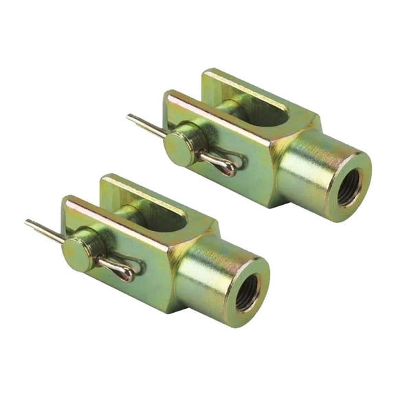 Speedway 3/8 Inch Fine Thread Steel Clevis End 2PK