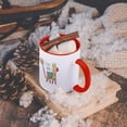 thumbnail image 5 of 3dRose, Cinco de Mayo Drawing of a Cute Pinata with a Stick, 11oz Two-Tone Red Mug, 5 of 7