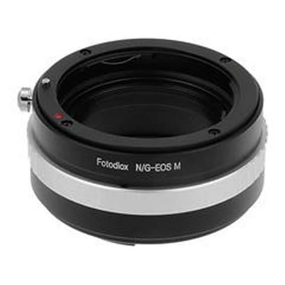 Fotodiox NikG-EOSM Lens Mount Adapter - Nikon F Mount G-Type D-SLR Lens To Canon EOS M Mirrorless Camera Body with Built in Aperture Control Dial