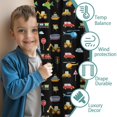 thumbnail image 3 of Blackout Kids Curtains,Cartoon Traffic Vehicles Signs Black Pattern Childrens Insulated Curtains Set Of 2,Bedroom Essentials,Toddler Room Decor 42"x54", 3 of 5