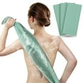 thumbnail image 2 of 1Pc Exfoliating Washcloth,Nylon Bath Exfoliating Towel for Shower,Long Nylon Towel for Back, Exfoliating Body Scrubber,Body Scrub Net Sponge Loofah Luffa for Women and Men, 11.8X35.43 inch, 2 of 5
