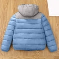 thumbnail image 3 of Favoffer Winter Boys Solid Color Hooded Lightweight Down Jacket - Sports,Outdoor,Travel,Casual 7-14Y, 3 of 7