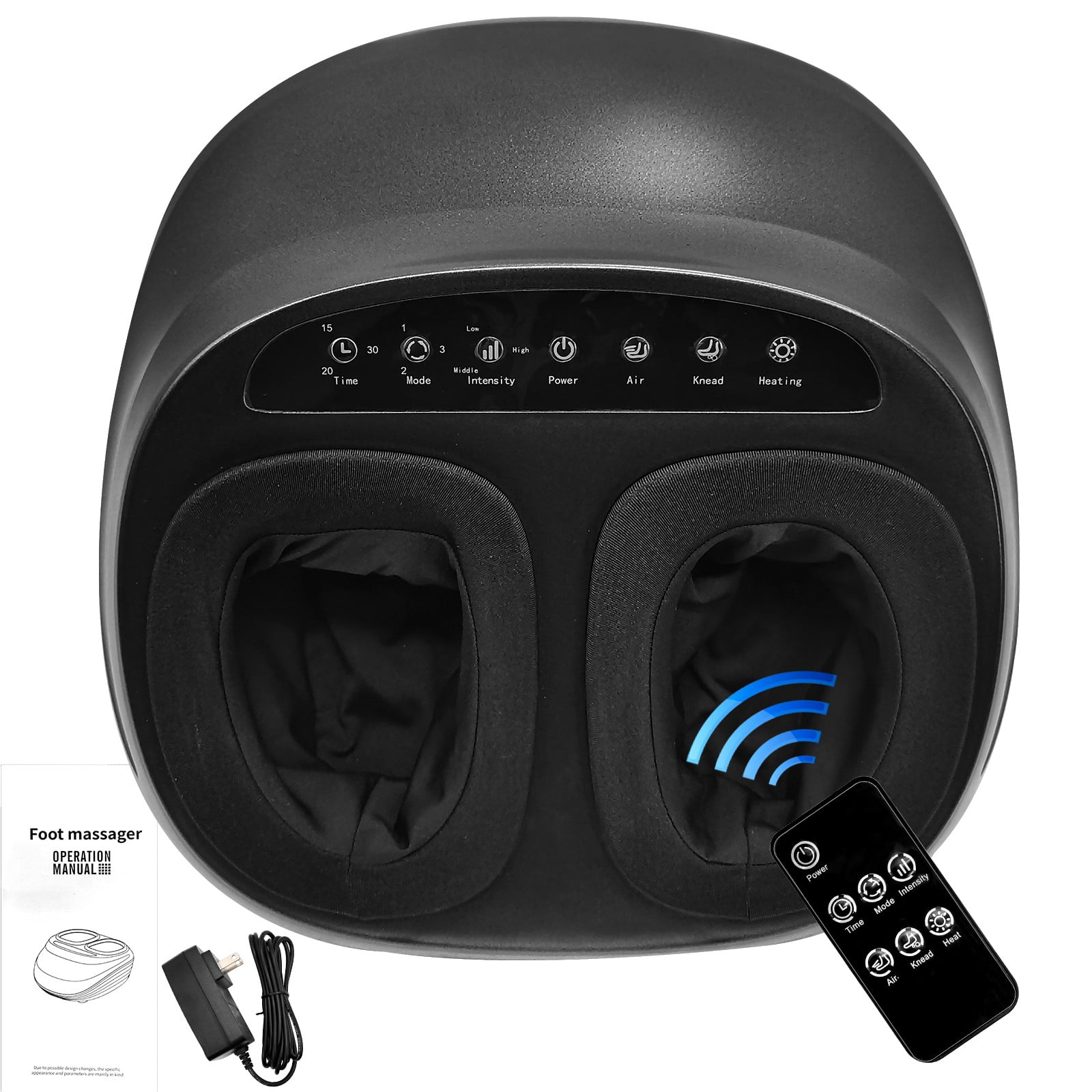 Jacgood Foot Massager Machine with Heat and Remote Delivers Relief for Tired Muscles,Shiatsu Deep Kneading, Gifts for Men and Women, Fits Feet Up to Men Size 12.5
