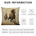 thumbnail image 6 of COMIO Animlas Pillow Cover Horses and Kids Run in Fields Farm Farmhouse Decorative Throw Pillow Cover Square Cushion Case for Home Sofa Couch Decoration 2pc, 6 of 6
