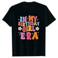 thumbnail image 3 of Gbsyewxs Girls Tshirts Short Sleeve Crew Neck Letter Floral Print Loose Summer Shirts For Kids Black Size 12-13 Years, 3 of 3