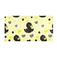 thumbnail image 2 of Bath Mat Soft Plush Non-Slip Absorbent Bathroom Rugs 39"x20" Cute Black Duck, 2 of 8