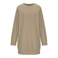 thumbnail image 6 of GigrtiJin Womens Oversized Sweatshirt Dress Fleece Crewneck Long Sleeve Pullover Tops Casual Comfy Loose Clothes, 6 of 6
