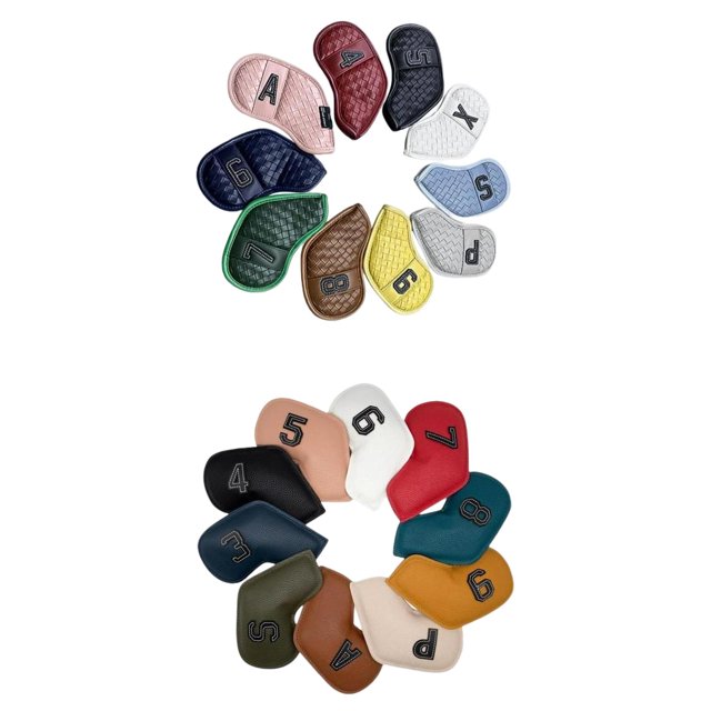 20x Golf Iron Headcover 3-9,P,S, de Números de de Club Sunnimix Cubierta de cabeza de hierros de golf