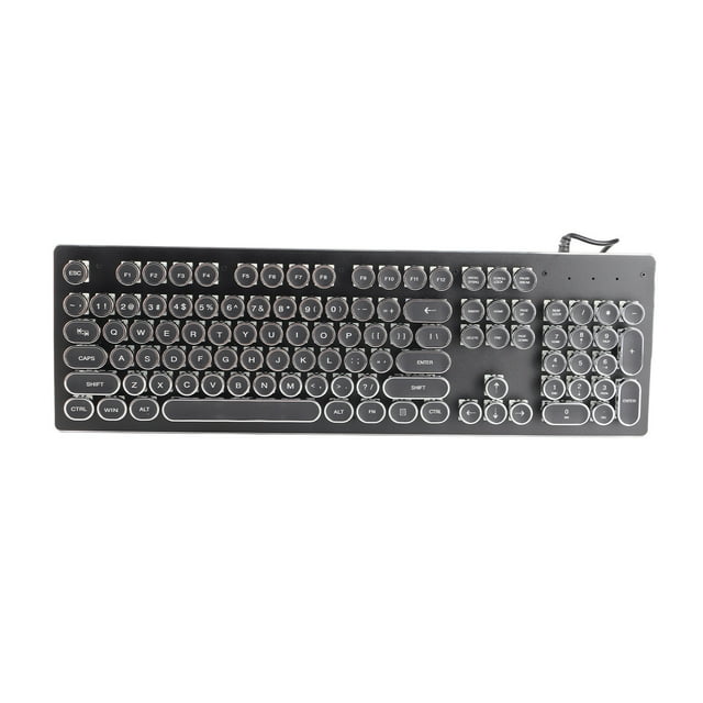 104 Gaming Key Click Mechanical Buttons, Mixed Light, Ergonomic Design with Classic Punk Retro Style for Desktop and Laptop Computers