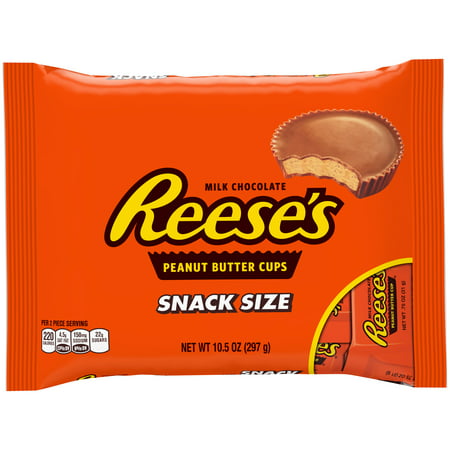 Reese&#39;s Milk Chocolate Peanut Butter Cups Snack Size Candy - 10.5oz