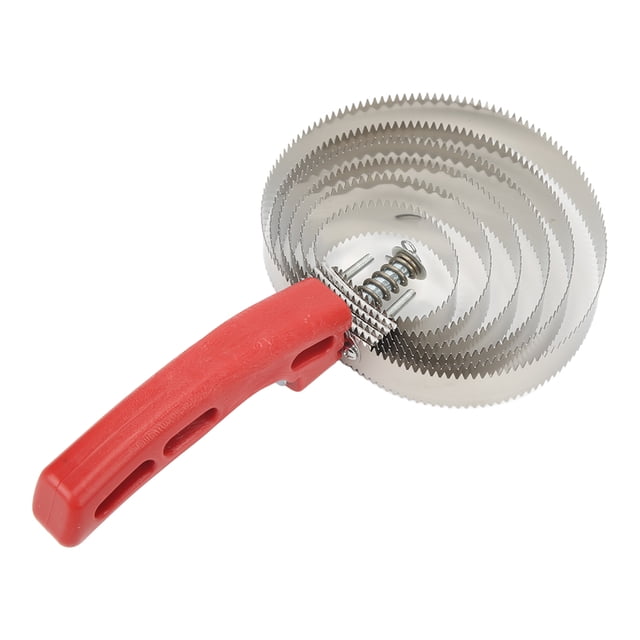 Cow Curry Comb, Stainless Steel Improves Your Control Cow Hair Brush Ergonomic Handle 6 Turn Design For Sheep For Dogs