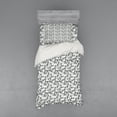 thumbnail image 2 of Ambesonne Cactus Bedding Set 4 Pcs, Cacti Plant Greyscale, Queen, Grey Ivory, 2 of 3