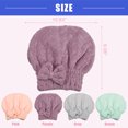 thumbnail image 4 of Vocoste Diamond Shape Hair Drying Towel Dry Cap Lightweight Strong Absorbent for After Bath Drying Hair Purple, 4 of 7