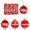 A4014, variant on vintage christmas ornaments 12-Piece 6cm Velvet And Crystal Christmas Ball Ornament Set christmas decorations indoor