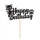thumbnail image 1 of Advancent Topper de pastel de gato de feliz cumpleaños para decoración de fiesta fabulosa, adorno de pastel de cumpleaños, pastel de feliz Kits de decoración para fiestas Negro, 1 unidad 5.9 pulgadas, 1 of 2