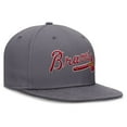 thumbnail image 3 of Men's Nike Gray Atlanta Braves Performance True Fitted Hat, 3 of 4
