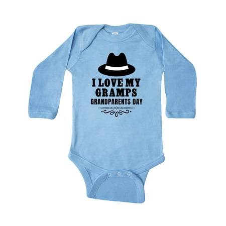 

Inktastic Grandparents Day I Love My Gramps Gift Baby Boy or Baby Girl Long Sleeve Bodysuit