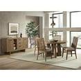 thumbnail image 4 of Intercon Furniture Round Modern Wood Table in Weathered Oak Finish, 4 of 4