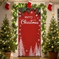 thumbnail image 4 of Uutvery Seasonal Door Decoration with Santa Claus Design, 35x72 Inch Christmas Door Cover,Xmas Door Hanging Decor for Holiday Party and Home Celebration, 4 of 6