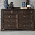 thumbnail image 4 of Bowery Hill 9 Drawer Dresser in Mahogany, 4 of 8