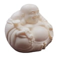 thumbnail image 4 of Estatua Sentada de Maitreya Tallada en Madera Baoblaze escultura de mesa Artesanías Fengshui decoración de mesa 2x1,7x1,7 Pulgadas para Jardín de Hada 2 piezas, 4 of 8