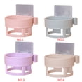 thumbnail image 4 of Bearachild Pegamento Fuerte Secador Soporte Colgador Ba?o Latas Organizador Estante Juegos de accesorios de baño rosado Bearachild JJ17370-01, 4 of 6