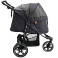 thumbnail image 4 of My Duque Pet 3-Wheel Stroller- For Dog, Cat & Pets Up To 33 lbs - Black, 4 of 5