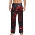 thumbnail image 1 of Balery Cyberpunk Cityscape Lights Pantalones de pijama para hombre, pijama ultraligero, pantalón de descanso-Small, 1 of 6