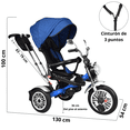 thumbnail image 4 of Triciclo para Niños JOYKOO Reclinable Giratorio 360 Azul 35 kg, 4 of 8