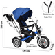 thumbnail image 4 of Triciclo para Niños JOYKOO Reclinable Giratorio 360 Azul 35 kg, 4 of 8