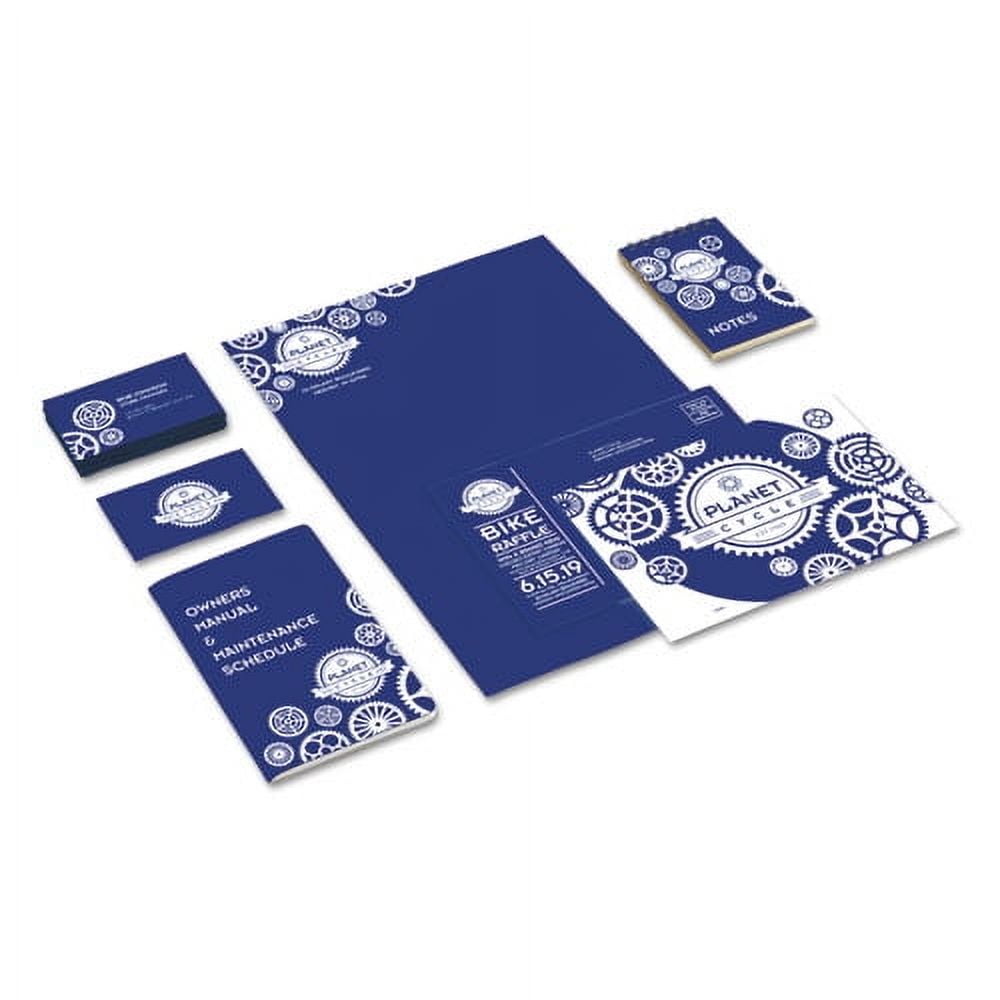 Color Cardstock, 65 Lb, 8.5 X 11, Blast-Off Blue, 250/pack | Bundle of 2 Packs