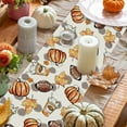 thumbnail image 4 of Fall Table Runner Pumpkins Football Drink Table Runners 13x48 Inch Seasonal Autumn Home Party Kitchen Dining Table Decoration, 4 of 5