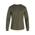 thumbnail image 5 of George Men's and Big Men's Cotton Crewneck Tee with Long Sleeves, 3-Pack, Sizes XS-3XL, 5 of 7