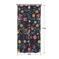 thumbnail image 5 of Pioneer Flower Floral Print Pattern Shower Curtain 36"x72" ,Bathroom Decorative Shower Curtains Set with 12 Hooks,Modern Waterproof Washable Shower Curtain, 5 of 6