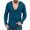 Sky Blue, variant on WREESH Men's Fashion T-Shirts Casual Long Sleeve T-Shirt Pullover Knitwear V-Neck Solid Color Base Shirt Blue