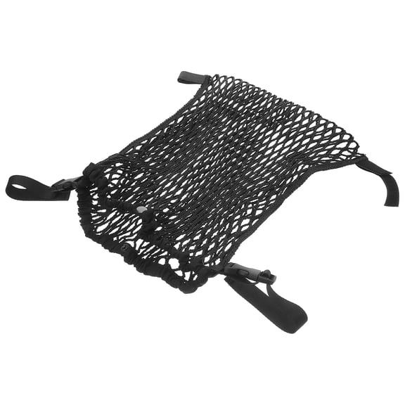 TABLZONE Black Polyester Mesh Hanging Storage Bag for Strollers with Ample Space