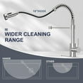 thumbnail image 3 of Kitchen Faucet with Pull Down Sprayer, Single Handle Spring Sink Faucet, 1 Hole or 3 Dual Function Sprayer for Farmhouses, Utility Rooms, RV's and Bars, 3 of 4