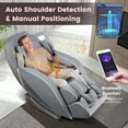 thumbnail image 2 of COSTWAY Provox27 Comfort Full Body Massage Chair - Zero Gravity Massaging Chair with SL Track, Airbags, Foot Rollers, Shoulder Detection, Heating, Bluetooth, Auto Modes, 2 of 10