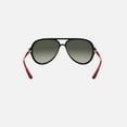 thumbnail image 3 of Ray Ban Scuderia Ferrari Grey Gradient Aviator Unisex Sunglasses RB4125M F64471 57, 3 of 5