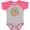 Baseball Heather and Hot Pink, variant on Inktastic My 1st Thanksgiving Pumpkin Vegetables in Orange and Green Boys or Girls Baby Bodysuit