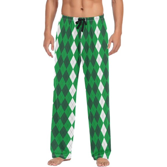 GZHJMY St. Patrick's Day Pajama Pants for Men, Lounge Pants Lightweight Men Pajama Bottoms with Drawstring Pockets, Christmas New Year Birthday Gifts, Medium