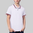 thumbnail image 5 of UACY Boys Polo Shirts Short Sleeve Vintage Knit Golf Shirts School Uniform Shirt Kids Casual Tee Tops, 5 of 9