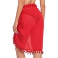 thumbnail image 3 of Mujer Playa Vestido Ropa Pareo Cover Up Encaje Media Falda, 3 of 5