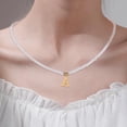 thumbnail image 4 of 1set Imitation Pearl with Stainless Steel Pendants Necklaces 15.83~16.22 inch(40.2~41.2cm) end extender: 48~51mm long pendants: 13x10.5mm, 4 of 4