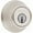 Satin Nickel, variant on Kwikset Deadbolt Lock 600 Series 660 Single Cylinder - Adjustable Grade 3 - Chrome, Pack Of 1