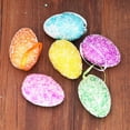 thumbnail image 7 of CoreLiving Easter Tree Hanging Egg Ornaments, Glitter Tinsel Foam Eggs for Spring Easter Decorations, DIY Craft Ornaments for Home Party Decor, 6 Count, 7 of 7