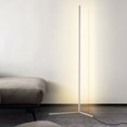 thumbnail image 4 of Lampe sur Pied d'Angle Moderne à DEL, Lampes d'Ambiance, Luminaires sur Pied (Noir Blanc), 4 of 9