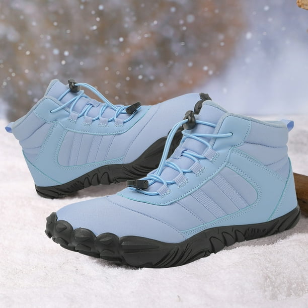 Bota Forrada De Piel De Nieve Zapatos De Tobillo Mujer Hombre Para Caminar Senderismo 43 Azul Likrtyny Tenis De Mujer Tenis De Hombre Walmart en linea